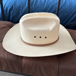 Vintage Resistol Self Conforming 7 1/8 western cowboy straw hat 10x